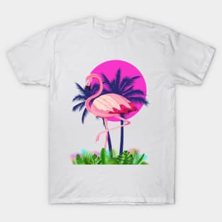 Tropical Vibes Flamingo Tee! T-Shirt